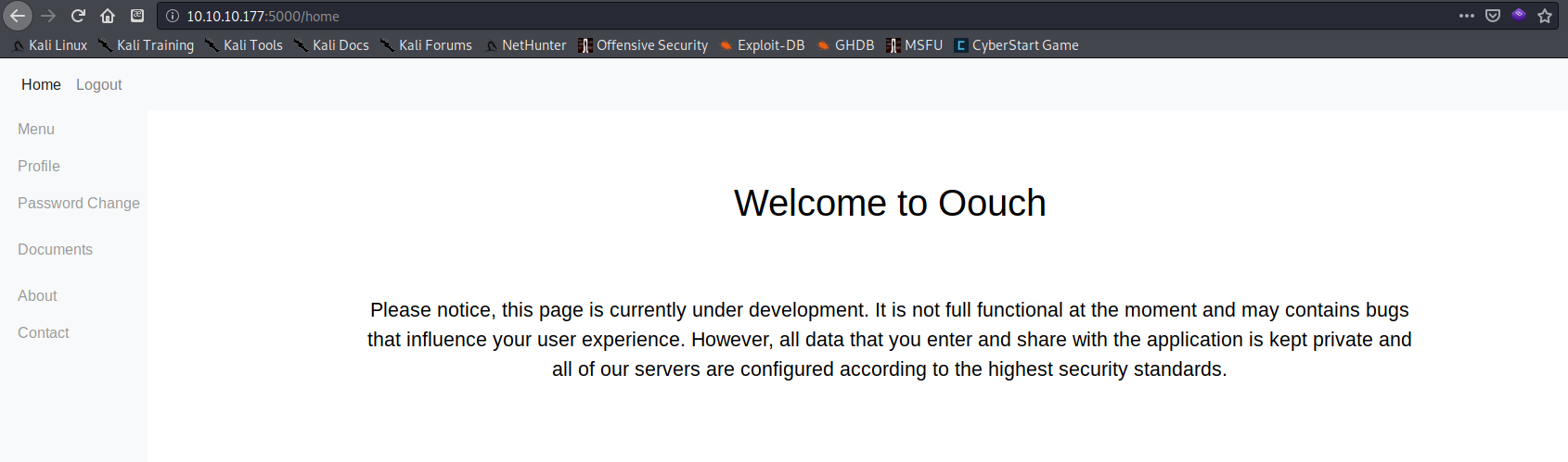 Figure 3 from Oouch Walkthrough