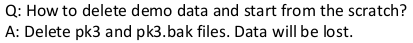 Information showing the pk3 file was the database