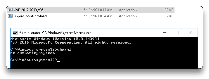 Elevated CMD Session