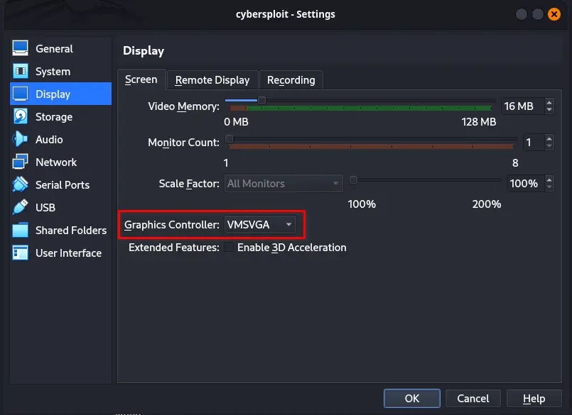 Display Settings
