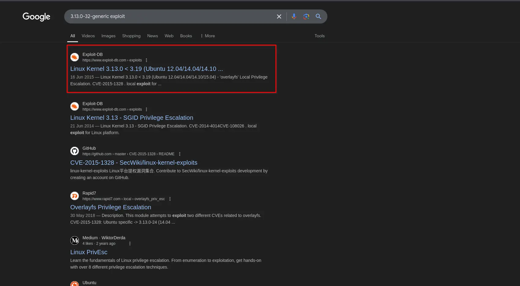 Exploit Google Search